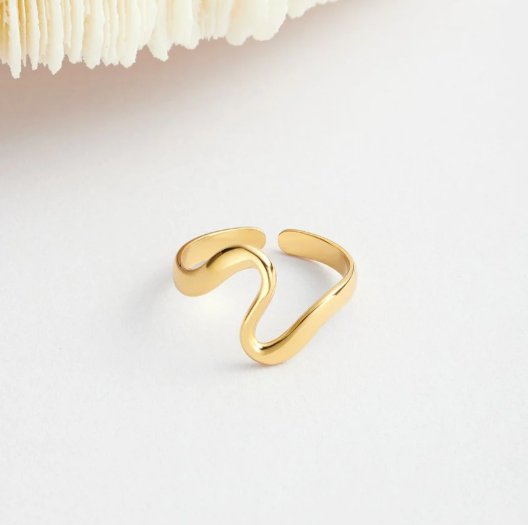 Anello Onda Dorata