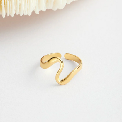 Anello Onda Dorata