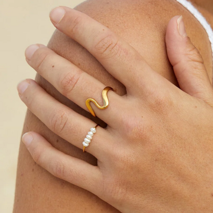 Anello Onda Dorata